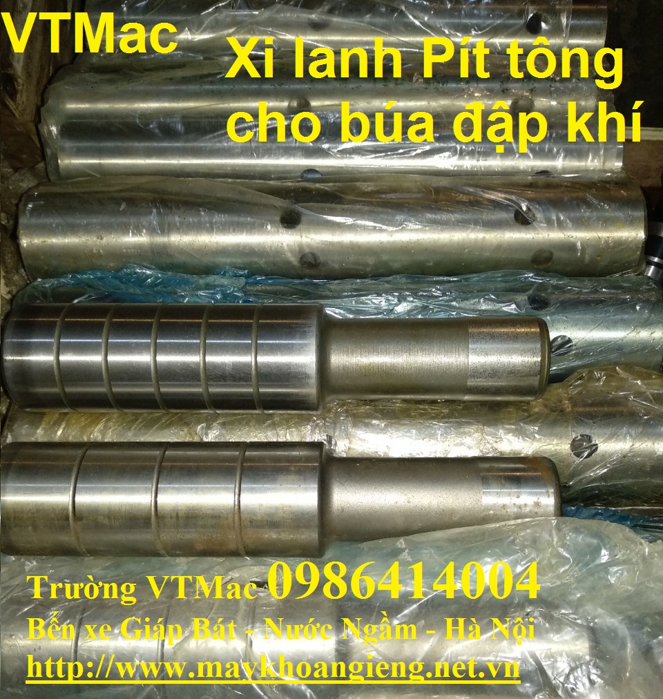 Xi lanh búa - pit tông búa -piston 76 - 90 -110- 130